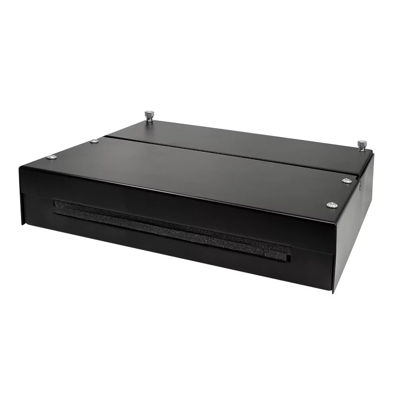 LogiLink consolidatiepunt-box voor 8 of 12 keystone-modules, metaal, zwart