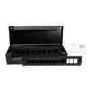 LogiLink consolidatiepunt-box voor 8 of 12 keystone-modules, metaal, zwart