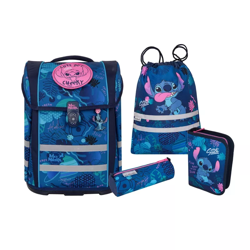 McNeill PERFECTO schoolrugzak set 5-delig Disney Stitch