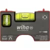 WIHA mini-waterpas Pocket 8 cm grijs/rood met magneet