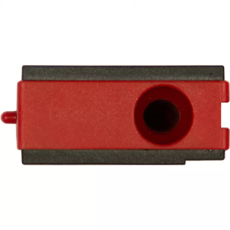 WIHA mini-waterpas Pocket 8 cm grijs/rood met magneet