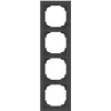 Busch-Jaeger future linear 4-voudig afdekraam, zwart mat
