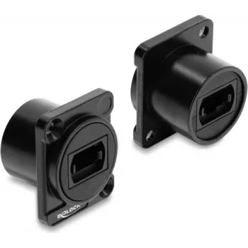 Delock D-type module MPO bus naar bus zwart