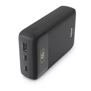 Hama Power Pack PD20 20W 20000 mAh powerbank met 2x USB-C, USB-A, antraciet
