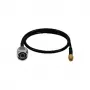 LogiLink WL0104 WLAN pigtail-kabel, N-stekker naar RP-SMA, 0,5 m, zwart