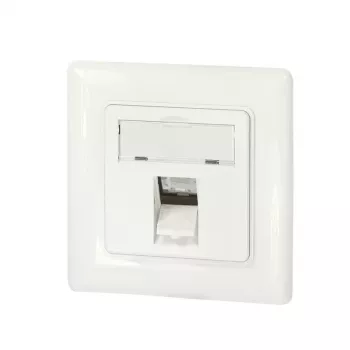 LogiLink keystone-afdekking voor 1 module, Duits type, zuiverwit