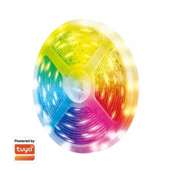 LogiLink WiFi Smart RGB+5700K lichtbalk, 5m, Tuya-compatibel