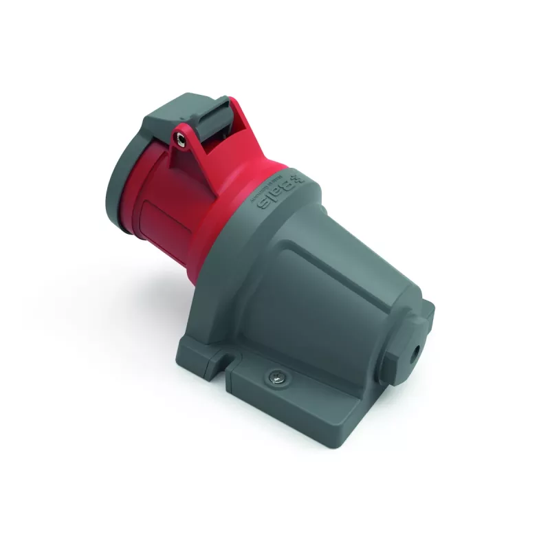 Bals INNOLINQ QC 110624 wandcontactdoos, 16 A, 5-polig, 400 V, 6h, IP44, rood
