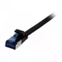 SYNERGY21 CAT6A U/FTP flatkabel Superflex patchkabel RJ45, 15m, zwart, 500MHz, AWG32, TPE