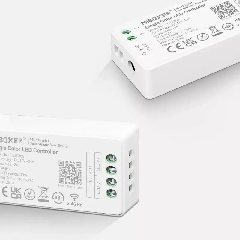 MIBOXER FUT036S eenkleuren-2.4G-LED-dimmer-controller DC12-24V