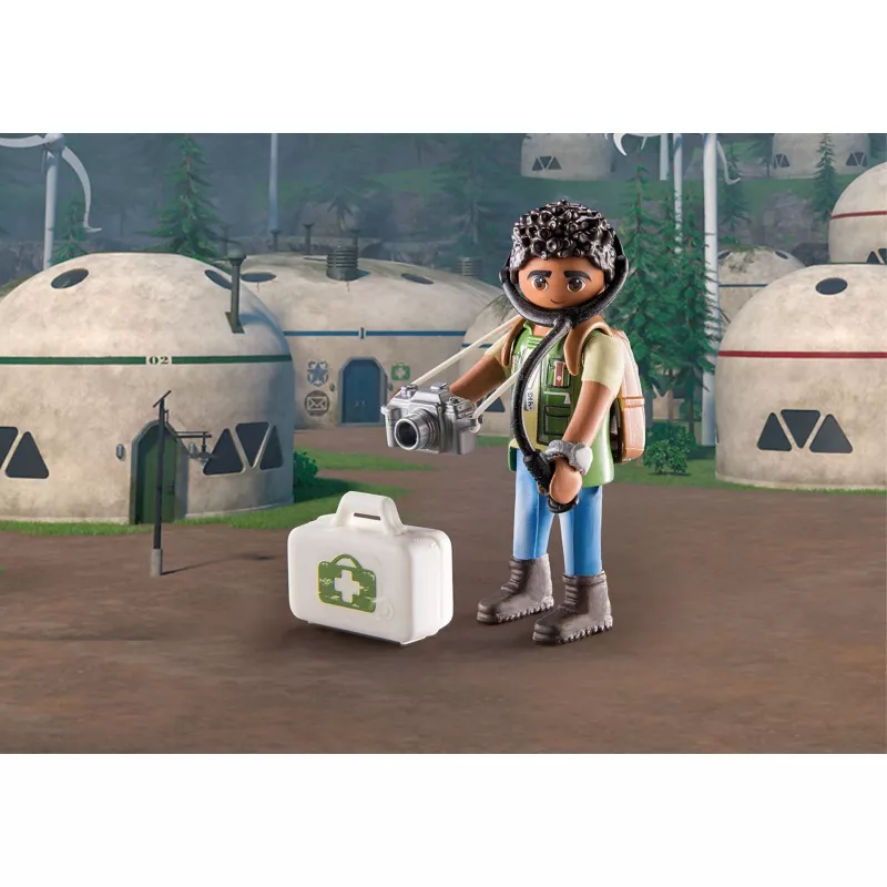 Playmobil 71082 Dragons: The Nine Realms - Plowhorn & D'Angelo met kristalrots-springfunctie