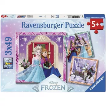 Ravensburger Disney Frozen 2 kinderpuzzelset - 3x49 stukjes