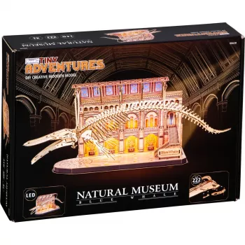 Revell Tiny Adventures Natural Museum blauwe vinvis snap-modelbouwset