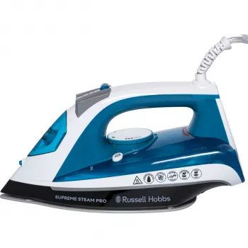 Russell Hobbs Supreme Steam Pro 23971-56 stoomstrijkijzer 2600W zwart blauw grijs wit