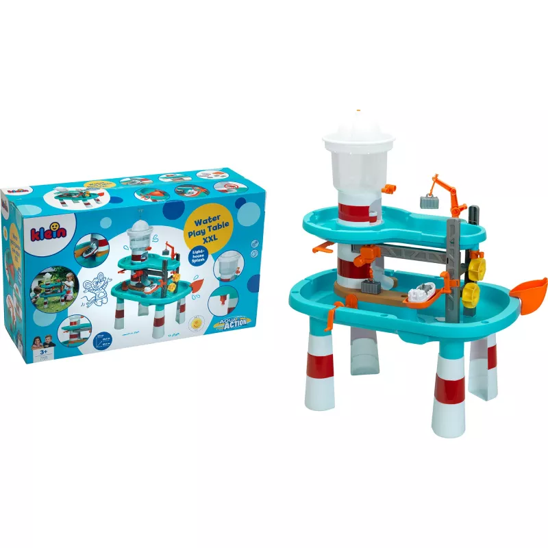 THEO KLEIN Aqua Action watertafel XXL, vuurtoren-spetters