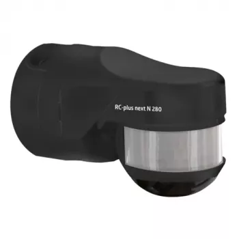 BEG RC-plus next N 280 zwart bewegingsmelder met 280° detectiebereik en onderkruipbeveiliging