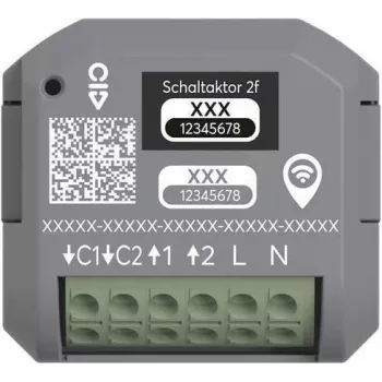 ABB free@home 2-kanaals inbouw schakelactor 62821 U-WL