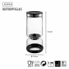GEFU LAVINA yoghurt- en kwarkzeef glas 1,3 L met RVS zeef
