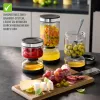 GEFU LAVINA yoghurt- en kwarkzeef glas 1,3 L met RVS zeef