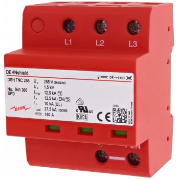 DEHN DSH TNC 255 DEHNshield gecombineerde overspanningsafleider voor TN-C-systemen