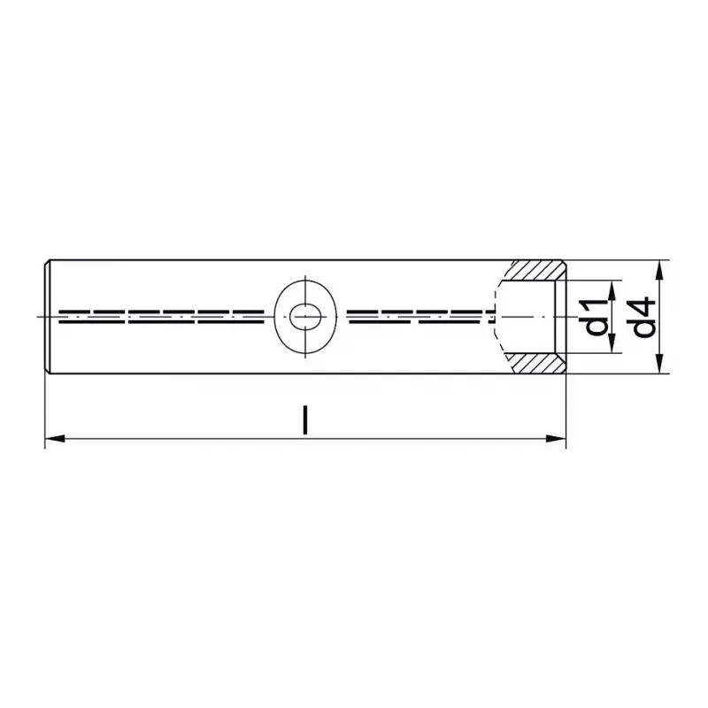 Klauke 228R aluminium persverbinder 95 mm² crimpverbinder