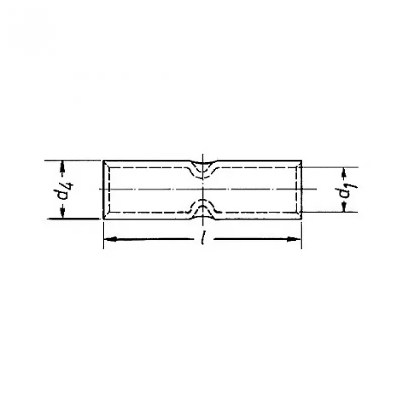 KLAUKE 28R koperen kerfverbinder voor 95 mm² kabel, DIN 46235, E-Cu