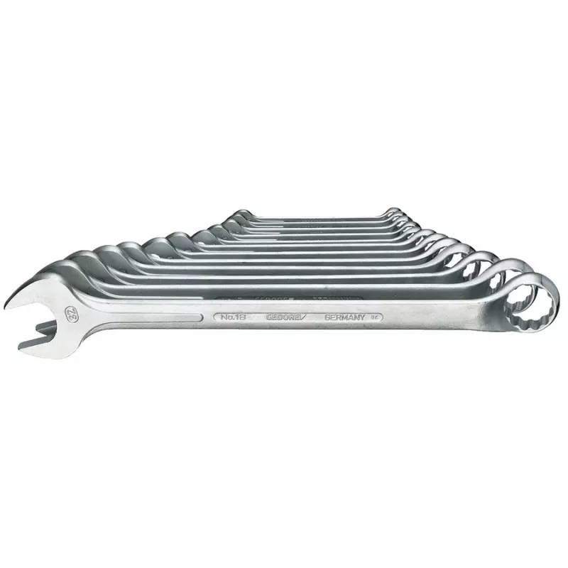 GEDORE combinatiesleutelset 1 B-012, 12-delig, 10-32 mm, verchroomd, DIN 3113