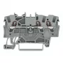 WAGO 2001-1301 3-geleider doorgangsklem, 1,5 mm², Push-in CAGE CLAMP, Ex e II, grijs
