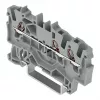 WAGO 2001-1301 3-geleider doorgangsklem, 1,5 mm², Push-in CAGE CLAMP, Ex e II, grijs