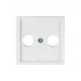 Berker 12036089 centraalplaat voor 2-gats en 3-gats antennedozen, zuiver wit