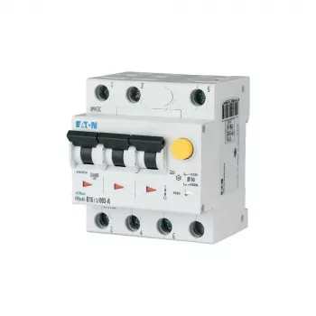 EATON FRBMM-B20/3/003-A 20A 30mA 3-polige RCBO Type A uitschakelkarakteristiek B