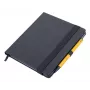 TROIKA BLACK SLIMPAD A5 notitieboek met gele pen