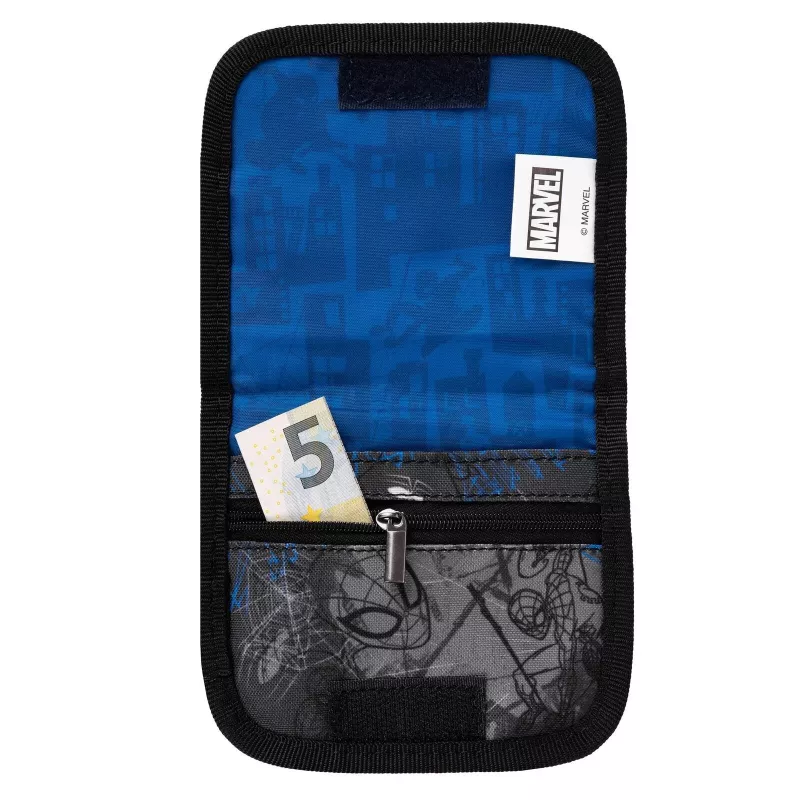 McNeill Marvel Spider-Man borsttasje met paspoortvenster, rood/blauw