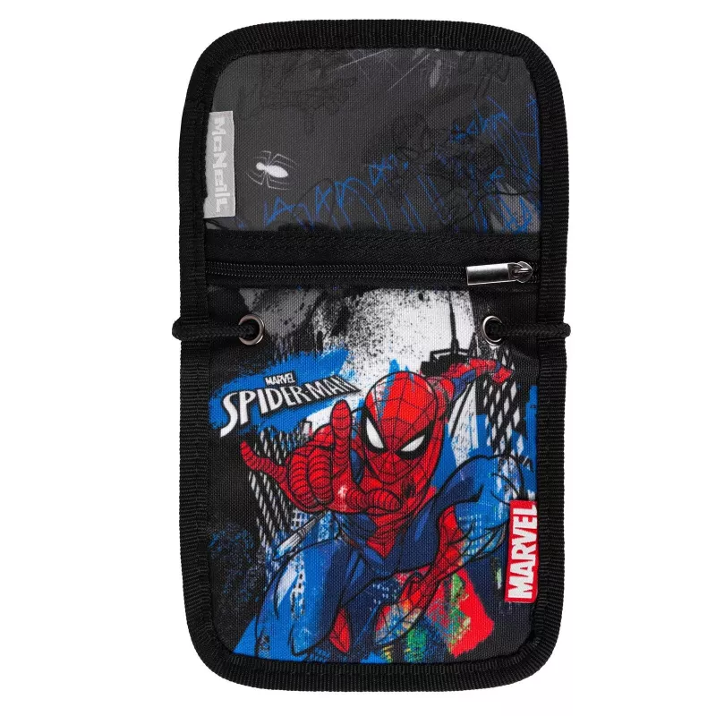 McNeill Marvel Spider-Man borsttasje met paspoortvenster, rood/blauw