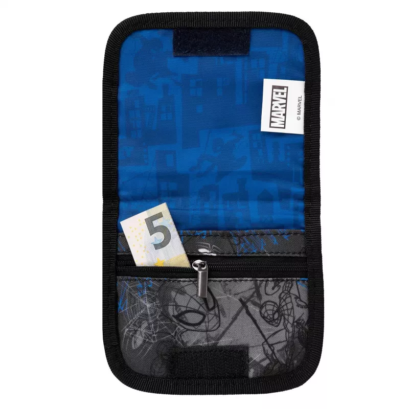 McNeill Marvel Spider-Man borsttasje met paspoortvenster, rood/blauw