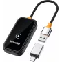 TechniSat Technicast 100 draadloze CarPlay- & Android-Auto-adapter – zwart, USB-C, plug & play