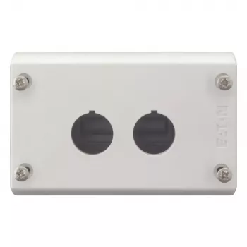 Eaton M22-I2 lege behuizing voor 2 bedieningselementen, opbouwmontage, lichtgrijs RAL 7035
