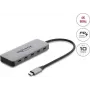 Delock 2-poorts USB 10 Gbps hub met 2-poorts USB-C 4K en PD 3.0 100 W