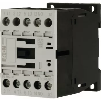 EATON DILM12-10 24VDC vermogenscontactors 3-polig 1NO 12A 5,5kW 400V AC-3 DIN-rail