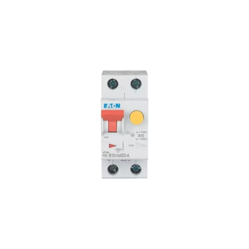 Eaton PXK-B10/1N/003-A RCBO 10A 30mA type A 1P+N 230V 6kA 2TE