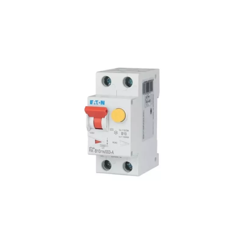 Eaton PXK-B10/1N/003-A RCBO 10A 30mA type A 1P+N 230V 6kA 2TE