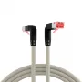EFB Elektronik K4137GR.2 Cat.6A S/FTP LSZH patchkabel, Draka UC900 TM21, 2x90 graden, 2 m, grijs