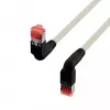 EFB Elektronik K4137GR.2 Cat.6A S/FTP LSZH patchkabel, Draka UC900 TM21, 2x90 graden, 2 m, grijs