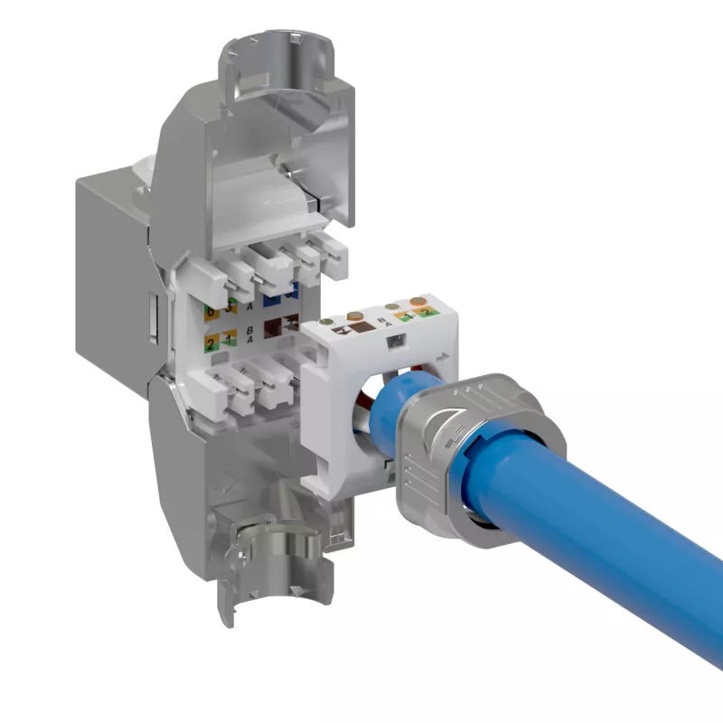 EFB Elektronik E-20096 RJ45 Keystone Slimline Cat.8.1 2000MHz afgeschermde module