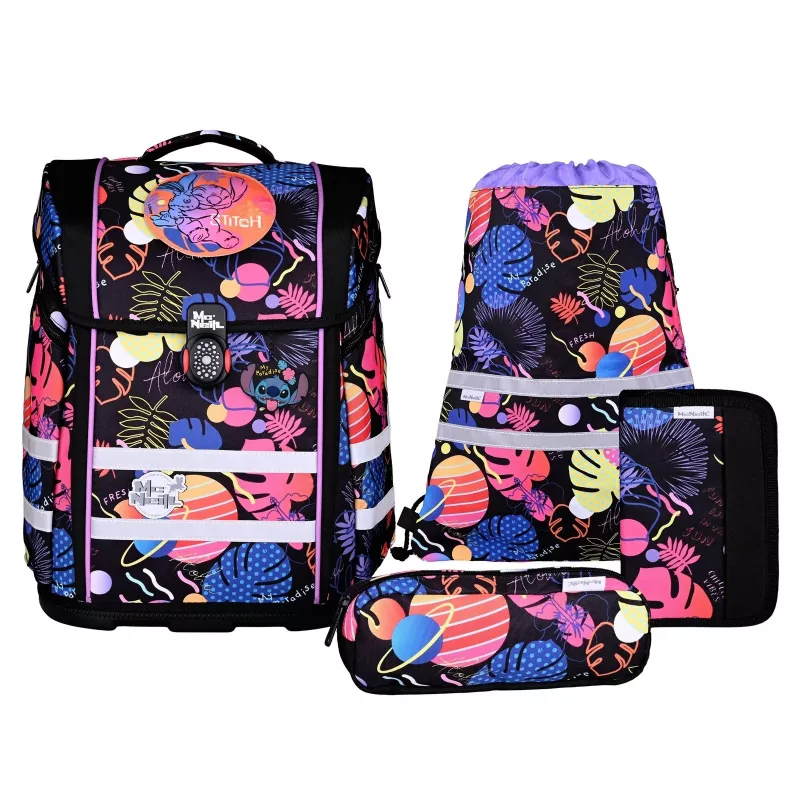 McNeill schooltas-set PERFECTO 5-delig Disney Stitch III