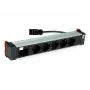 Bachmann POWER FRAME 5x Schuko-stopcontact 1x module-slot 0,2m GST18i3 zwart