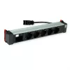 Bachmann POWER FRAME 5x Schuko-stopcontact 1x module-slot 0,2m GST18i3 zwart
