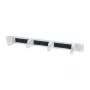 ALLNET ALL-S0002260 19-inch kabelgeleidingsplaat met borstels, 1HE, metaal met 4 beugels, lichtgrijs
