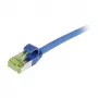 Synergy21 CAT6A S/FTP patchkabel, RJ45, 500MHz, 2m, Blauw, Slimline, LSZH, AWG28