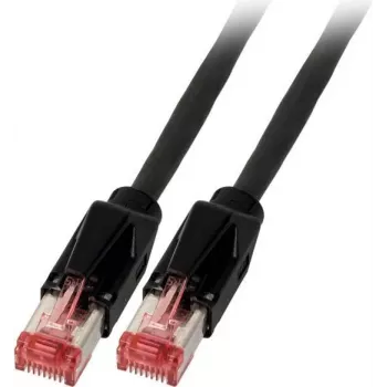 EFB Elektronik K8708SW.7,5 Cat.6A S/FTP LSZH patchkabel, Daetwyler 7702 TM21, 7,5 m, Zwart